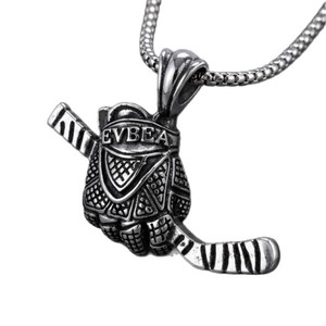 Yunnique – collier avec pendentif en forme de gant en acier inoxydable, bijoux unisexes, cadeau, design géométrique, JD215 - Product Image 5