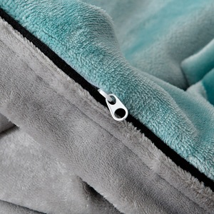 <span class=keywords><strong>Copripiumino</strong></span> di colore solido personalizzato all'ingrosso della fabbrica di classe un morbido soffice intagliato in velluto di latte quattro pezzi Set di biancheria da letto - Product Image 2