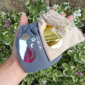 Custom Logo Printed Premium Soft Velvet <b>Pouch</b> Soft Velvet Gift Packaging Bag Small <b>Drawstring</b> Velvet <b>Pouches</b> for Jewellery - Product Image 5