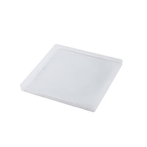 Caja de almacenamiento de plástico transparente, contenedor transparente cuadrado de 22,5 cm con tapa abatible para embalaje de comercio electrónico transfronterizo - Product Image 5