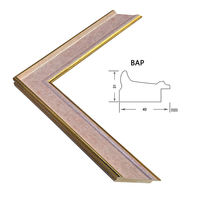 Cadre photo BAP en pin, décoration en bois, finition peinte de qualité, rectangulaire, classique, vente en gros, cadre mural pour tableaux et moulures.