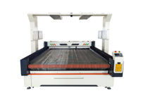 1600*2000mm grande taille de numérisation caméra CCD Table de convoyeur Auto-alimentation tissu Laser Machine de découpe Type de portique pour bois AI PLT