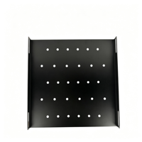 Étagère de serveur fixe 1U en acier galvanisé pour rack 19 pouces, plateau de montage pour armoire de centre de données et stockage d'équipements réseau