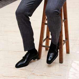 Chaussures habillées Oxford de luxe italiennes à lacets bleues et marron pour l'automne – Légères, antidérapantes, respirantes, pour le travail - Product Image 5