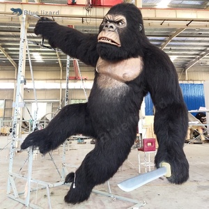 Modèle de gorille animatronique fait à la main avec fourrure, équipement d'intérieur pour parc d'attractions, King Kong - Product Image 2