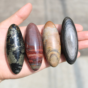 Tự nhiên hỗn hợp đá quý Ấn Độ Shiva lingam bức tượng kích thước nhỏ Đá Thủ Công shivling để bảo vệ tiêu cực loại bỏ - Product Image 1