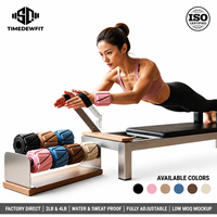 Bracelets lestés professionnels en fer et silicone avec sangles réglables pour l'entraînement musculaire, l'aérobic et le fitness – Paire de poids de poignet de 2 lb