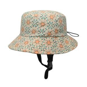 Chapeau Bob de Surf Imperméable Personnalisé Premium avec Imprimé Floral Recyclé, Sangle Mentonnière Ajustable et Poche Intérieure pour Activités de Plein Air Unisexe - Product Image 1