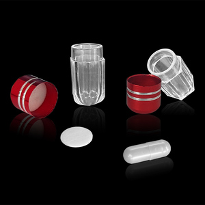 Envase de pastillas de plástico blanco HDPE al por mayor - Product Image 2