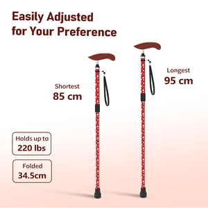 <span class=keywords><strong>Canne</strong></span> <span class=keywords><strong>de</strong></span> marche pliable et réglable - Design rouge, <span class=keywords><strong>canne</strong></span> autoportante portable pour tous les âges, capacité <span class=keywords><strong>de</strong></span> charge <span class=keywords><strong>de</strong></span> 100 kg, tube en <span class=keywords><strong>fibre</strong></span> <span class=keywords><strong>de</strong></span> <span class=keywords><strong>carbone</strong></span> - Product Image 6