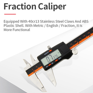 Ferramenta de medição eletrônica do calibre do micrômetro de Vernier de Digitas Tela LCD de aço inoxidável 0-6 Inch/150mm 0-200 0-300 - Product Image 4