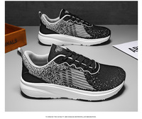 Chaussures de sport décontractées pour hommes, légères, respirantes, en maille, à lacets, pour pieds larges, grandes tailles