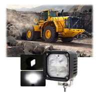 40W Heavy Duty Led Work Light Square 4 Inch Aluminium Led Work Lamp pour Excavator Tractor EMC ECE