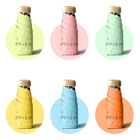 Parapluie capsule anti-UV, protection solaire, imperméable, coupe-vent, pour femmes et jeunes filles, cadeau d'été, vente en gros, usine chinoise