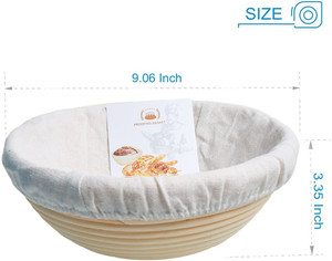 Panier de fermentation en <span class=keywords><strong>paille</strong></span>, grand panier à pain rond en bois, bols à pâte en bois, récipient de fermentation en forme de cœur, fournitures pour le levain - Product Image 3