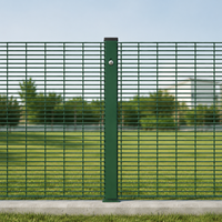 Panel de Malla de Seguridad Galvanizada LINSHENG 358 Anti-Escalada para Almacenes Industriales
