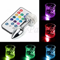 JoyPark LED-Lampe Wasserdichter Umweltfreundlicher Tragbarer Analplug-Stimulator Prostata-Massagegerät Leuchtender Butt Plug Trainer-Set für Männer und Frauen