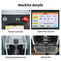 Machine à dénuder les câbles électroniques multi-brins pneumatique portable haute précision DG-616
