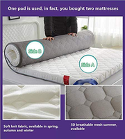 Surmatelas en mousse à mémoire de forme, confortable et doux, haute densité, en Gel polyester élastique, g