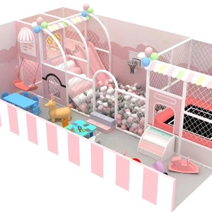 Équipement de terrain de jeux intérieur commercial Jungle <span class=keywords><strong>Forest</strong></span>, grand toboggan et balançoire - Product Image 1