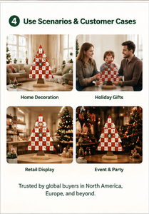 Calendrier de l'Avent en bois écologique et durable avec compartiments numérotés pour offrir en cadeau lors des fêtes, arbre de Noël en bois - Product Image 3