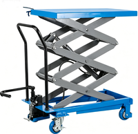 Table élévatrice à ciseaux électro-hydraulique homologuée CE, capacité 500 kg - 1000 kg, plateforme en acier, chariot de manutention, hauteur maximale 2000 mm, vitesse 4-6 m/min