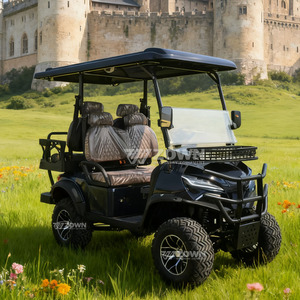 Voiturette de golf de luxe bleu marine quatre places pour complexes hôteliers, ranchs, clubs de golf et parcs touristiques - Product Image 4