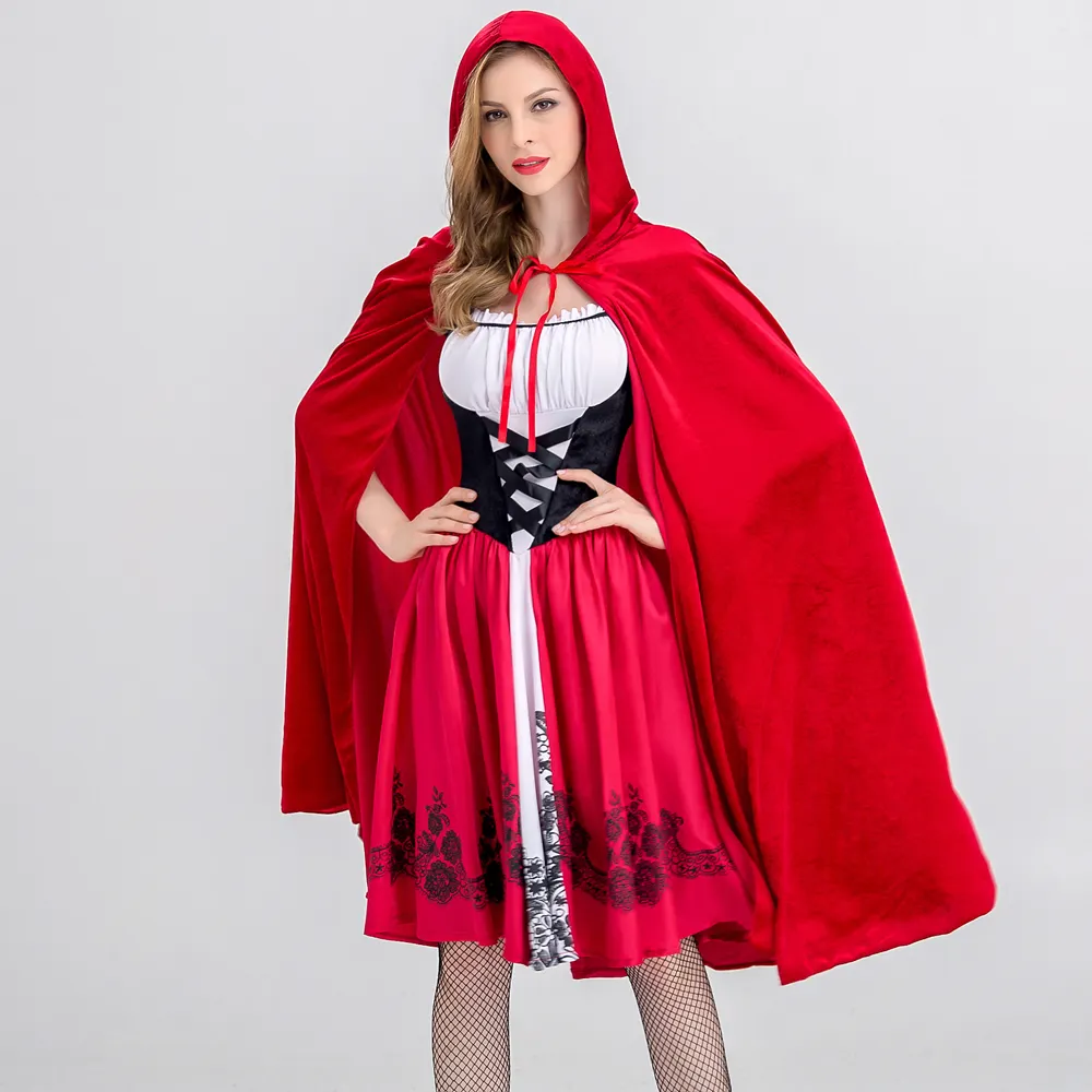 Halloween Cosplay Kostüm für Rotkäppchen