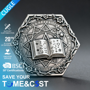 Moneda Conmemorativa <span class=keywords><strong>de</strong></span> Colección 3D <span class=keywords><strong>de</strong></span> Anime, Esmalte Suave, Metal Plateado, Latón Antiguo, Cobre, Bronce, Personalizada - Product Image 1