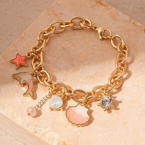 Bracelet de luxe style bohème pour les vacances, avec pendentifs perle, coquillage et étoile de mer, bracelet DIY pour femme, bijoux de plage tendance - Product Image 4