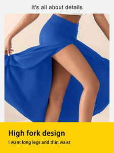<span class=keywords><strong>Gonna</strong></span> da donna in latino Design irregolare <span class=keywords><strong>gonna</strong></span> monopezzo Chacha Samba Jazz Rumba abito da competizione Costume - Product Image 4