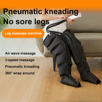 Bottes de massage à compression d'air réglables à 6 chambres, manchon de massage gonflable pour jambes entières, pour massage localisé de la surface des jambes