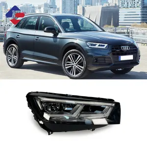 Lampu depan adaptif Led untuk suku cadang mobil 2018 Audi Q5 L uar Q5 lampu depan adaptif suku cadang otomotif putih 12V
