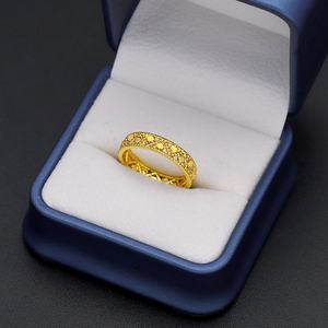 Anillo de Boda con Diseño de Flor Jxx para Mujeres, Hombres y Niñas en Color Oro Dubai, Joyería de Latón Moderna - Product Image 2