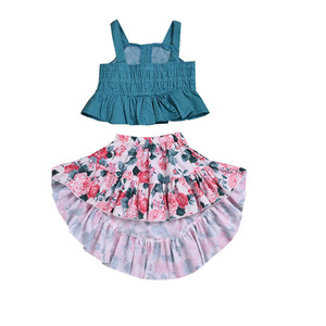 Robes de fantaisie pour tout-petits, vêtements pour enfants, ensembles chemisier et robe pour bébé fille, vente en gros - Product Image 1