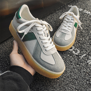 Chaussures pour hommes tendance 2025 de qualité supérieure, style vintage, baskets basses décontractées à semelle épaisse, style skateboard, chaussures de marche - Product Image 4
