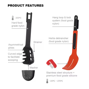 Vendita all'ingrosso della fabbrica set di accessori da cucina in silicone personalizzato set di strumenti e gadget - Product Image 2