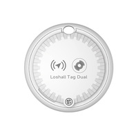 Localizador de Posicionamiento Global Universal, Sistema Dual IOS/Android, Rastreo de Objetos, Dispositivo Antipérdida, Control por Aplicación, Batería CR2032, ABS