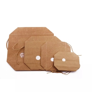 Hochwertige haltbare braune natürliche Reiss äcke Kraft papier getrocknete Lebensmittel verpackungs beutel - Product Image 6