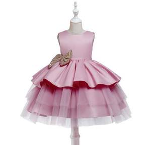 Vestidos de Princesa para Niñas, Formales, de Verano, para Fiestas y Bodas, con Encaje, Sin Mangas, Falda con Volantes en Capas - Product Image 2