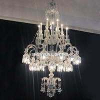 Grand projet hôtelier : Lustre français en cristal K9, éclairage de luxe pour escalier, hall d'entrée, salle de bal, mariages, LED, garantie 5 ans