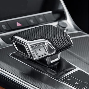 Funda Protectora de Palanca de Cambios de PU Perforada Ligera de Primera Calidad, Marco de Cubierta de Perilla de Cambio, Acabado <span class=keywords><strong>Interior</strong></span> para <span class=keywords><strong>Audi</strong></span> Q7 A5 A7 - Product Image 1