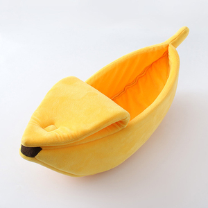 Grappige Banaan Kat Bed Huis Schattig Gezellig Kat Mat Bedden Warm Duurzaam Draagbare Huisdier Mand Kennel Hond Kussen Kat Benodigdheden Multicolor - Product Image 5
