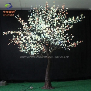 Dẫn Cây giáng sinh cho trang trí ngoài trời và hoa anh đào dẫn ánh sáng cây sử dụng nhân tạo cây hoa 4.5m màu trắng - Product Image 6