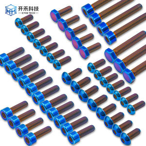 Kit complet de vis en titane Eride Pro <span class=keywords><strong>Titanium</strong></span> Bolts GR5, en alliage de titane, pour moto électrique - Product Image 1