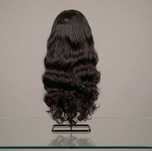 Wholesale Hair Vendor High Quality <b>Long</b> Wavy Human Hair <b>Wig</b> Virgin Hair Full Density Natural Looking Soft Wave <b>Wig</b> - Product Image 1