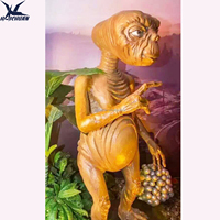 Statue d'alien animatronique réaliste grandeur nature pour les musées scientifiques, les écoles et les aéroports