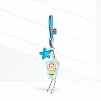 Nouveau porte-clés en peluche au design anime mignon, breloque de sac Kawaii, pendentif animal en peluche, accessoire étoile, mini poupée douce, décoration de sac à dos