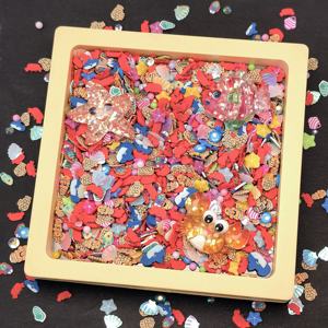 DIY Slime Sprinkles Ocean Fish Dolphin Whale Crab Mix Polymer Clay Sprinkles Slices con brillo Star Fish Resina Charms - Product Image 3
