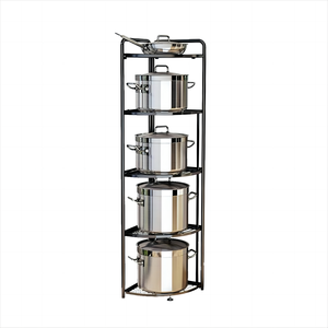 Triangle Kitchenware Container Foldable Storage Rack Bathroom Accessories Kitchen Organizer Metal Corner Shelf